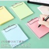 R/K Mini Clipboard with Hook, Compact, Cute, 5 Colors Variation,