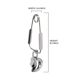 Maine Man Escargot Snail Dining Tongs, 18/8 Stainless Steel