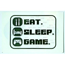 A&A Global Industries Eat Sleep Game Collectible Game On Vending Sticker #6 of 12 Video Gamer