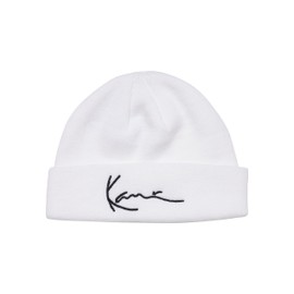 Karl Kani Signature Fisherman Unisex Knitted Winter Hat, White