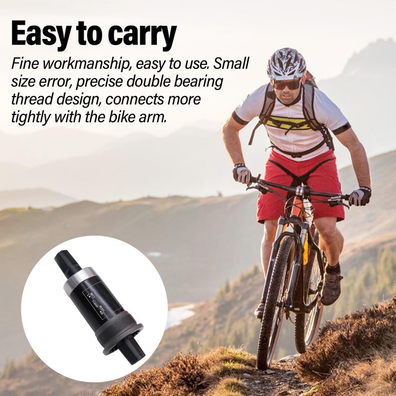 Cisolen Bottom Bracket Bicycle Inner Bracket BSA 68 mm Square