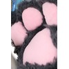C-20-2 Grey Cat Paw Gloves Tail Collar Ears Headband Set