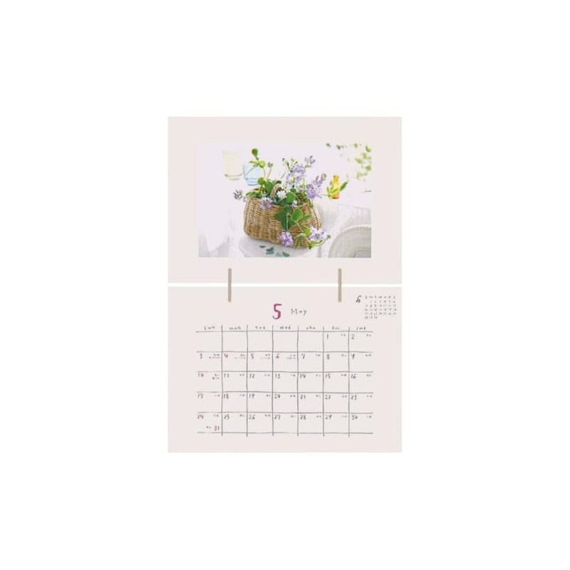 2026 Flower and Lifestyle Calendar Wall-Mounted Type CK-2603