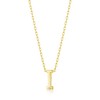 Philip Jones Gold Plated Initial Necklace Letter I Created with