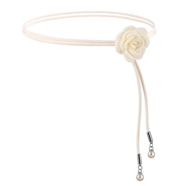 CHIC DIARY Women Skinny Belt Thin Waist Belt Boho Floral Waist Band for Dresses Shirts