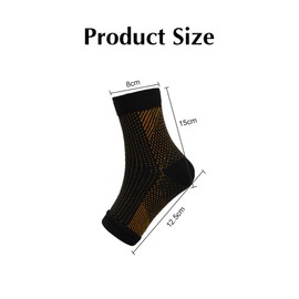 TTPSRY 4 Paar Knöchel Kompressionsstrümpfe für Damen Herren Fußkompressions-Knöchelstütze Kompressionssocken Arthritis Achillessehne Orthopädische NeuropathischSocken Compress Socks(Golden)
