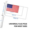 Yeesun Flag Pole,6FT American Flag Pole & Bracket-Suitable for 3
