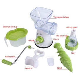 Fdit Juicer, Manual Citrus Press Orange Squeezer, Fruits Vegetable Squeezer for Celery, Wheatgrass, Kale, Spinach, and any other Leafy Greens