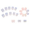Domiya Nail Tip, 3D Nails, 24 Pieces, Very Short, Popular,