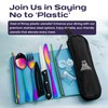 Taplord Portable Travel Silverware Set With Case, Includes 10 Pcs