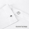 Flax linen like 240 GSM heavy, wide fabric shower curtain