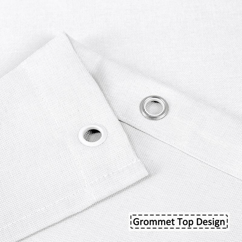Flax linen like 240 GSM heavy, wide fabric shower curtain