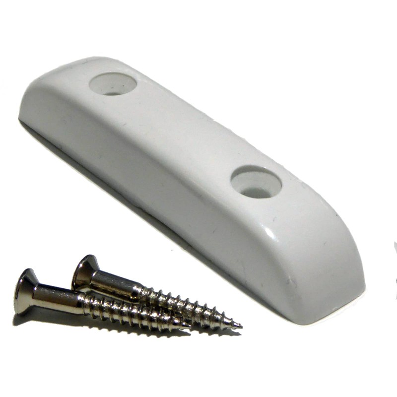 Thumb/finger rest for precision jazz bass guitars white inc screws