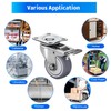 Fixhando 2 Inch Stainless Steel Caster Wheels Set of 4,