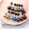FOMIYES 2sets Christmas Decorations Santa Beard Clamps Bell Beard Clips