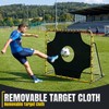 JIRTEMOT 5×4FT 3-in-1 Soccer Rebounder & Goal Net Set