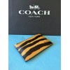 Coach NWT Coach Zip Card Case With Tiger Print HONEY/BLACK-MU