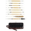 22pcs Clay Sculpting Tools Kit Lightweight Incisive Hardwood Handles Metal