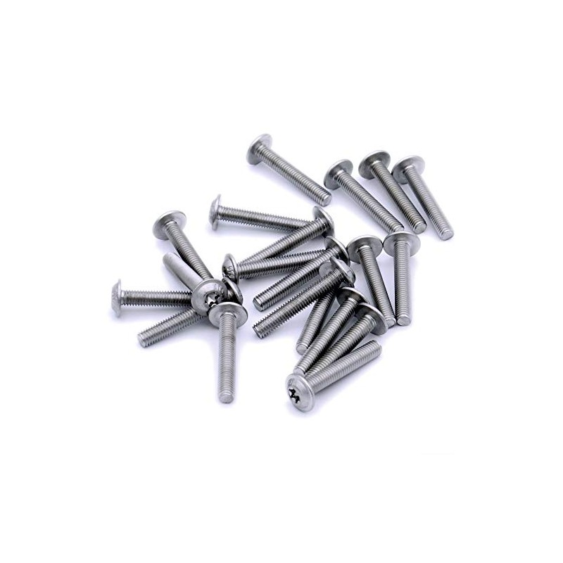 M6 (6mm x 20mm) Flanged TX Socket Button Machine Screw