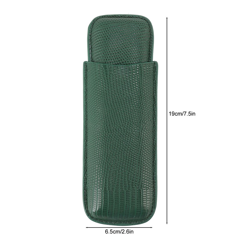Cigar Case Fashion Elegant Portable Sturdy Crocodilian Skin Texture Faux