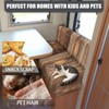 SUITOSELFY RV Dinette Cushion Covers Wood Grain Print Camper Cushion