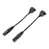 2pcs XLR3 to RJ45 Cable 3pin Plug and Play Female
