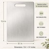 304 Stainless Steel Cutting Board – 13.4 × 9.1 in