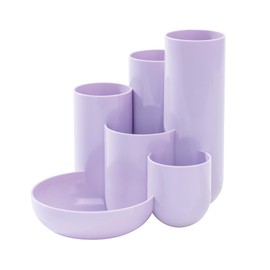 HAN Campus 17480-887 Desk Quiver with 5 Tubes and 1 Small Parts Bowl Pastel Purple