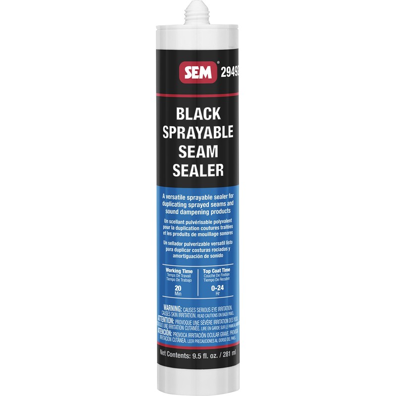 SEM 29492 1K Black Seam Sealer, 9.5 oz.