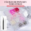 Decoracion De Uñas Acrílica 3d Lazo Flores Uñas Arte Diy