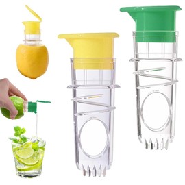 Saituo Home 2 Pcs Lemon Squeezers, Manual Lemon Juicer with Built-in Filter