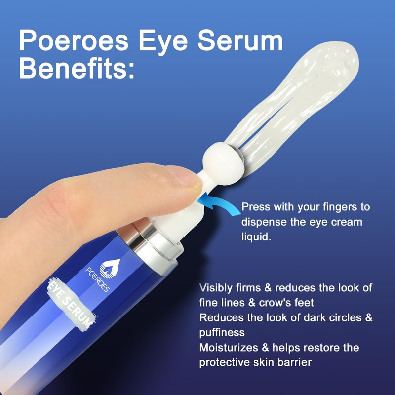 Eye Serum with 8% Caffeine 8% Retinol Hyaluronic Acid Niacinamide