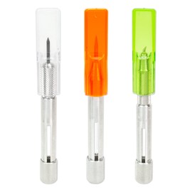 Alumicolor Aluminum Compass Point Set with Point, Lead, Holder and Rotary Knife for 6 inch to 24 inch Straight Edge Rulers