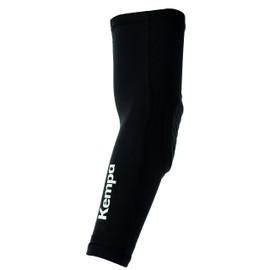 Kempa Arm-Sleeve - Tutore per Braccio Imbottito con Protezione per Gomiti per Pallamano, pallavolo e co, Unisex, per Donne, Uomini, Ragazzi, Bambini, Colore: Nero/Bianco