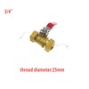 Ball Valve SENRISE Lever Valve Brass Equal Diameter Compression Shut
