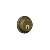 SCHLAGE B62N609 Deadbolt, Keyed 2 Sides, Antique Brass