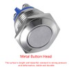 ESUPPORT Car 16mm Momentary Stainless Metal Push Button Switch Pack