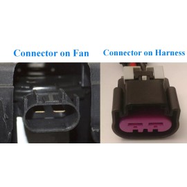 ACDelco (OE) x2 GM Chevy Truck 2005-12 Electric Fan Pigtail Connector Switch Harness 10 AWG