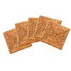 Ata Coaster Square Shape, Set of 5, Asian Goods, Natural