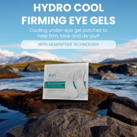 skyn ICELAND Hydro Cool Firming Eye Gels: Under-Eye Gel Patches to Firm, Tone and De-Puff Under-Eye Skin, 4 Pairs