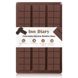 Chocolate Bar Mold Silicone Non-Stick Chocolate Molds Deep Chocolate Bar Mold for Dubai Chocolate, Chocolate Bar