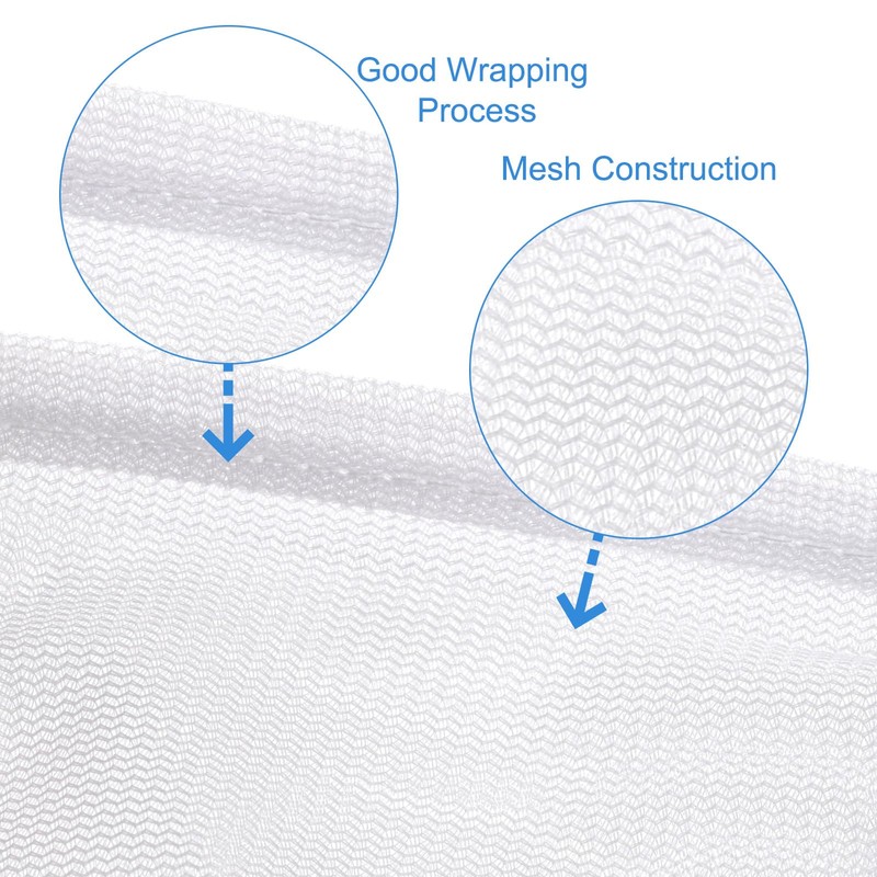 uxcell Mesh Laundry Bags, 5Pcs 9.1"x11.8" Mesh Wash Bag Fine