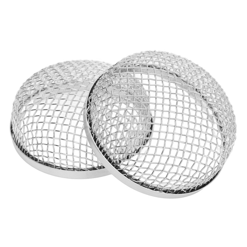 2Pcs RV Furnace Vent 2.8in Round Stainless Steel Flying Bug