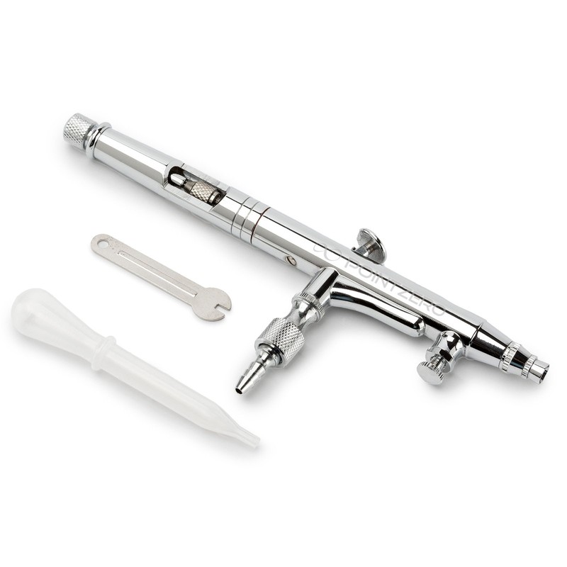 PointZero Dual-Action.5cc Gravity-Feed Airbrush Set w/MAC Valve - .2mm Nozzle