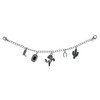Western Cowboy Silver Trucker Hat Chain, Silver