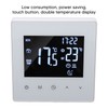 White Intelligent Thermostat Touch Screen 16A LCD Display Smart Temperature