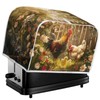 Lotusorchid Rooster Toaster 4 Slice Cover Dust for Kitchen, Daisy