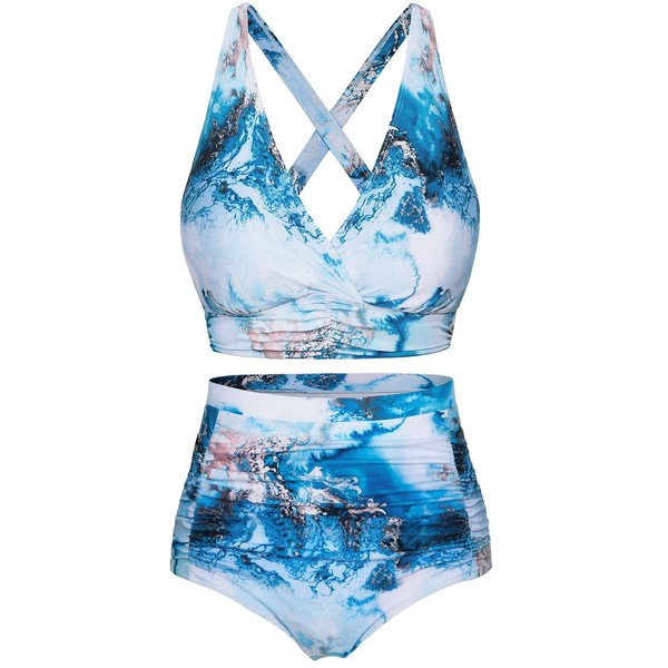 Svanco Women's Bikini Sets Triangle Bikini Push Up Criss Cross