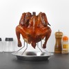 KOMUNJ Chicken Roaster Chicken Holder Grill Stainless Steel Poultry Roaster