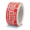 10 Rolls/5000 Labels,Handle with Care Fragile Thank You, Red Warning